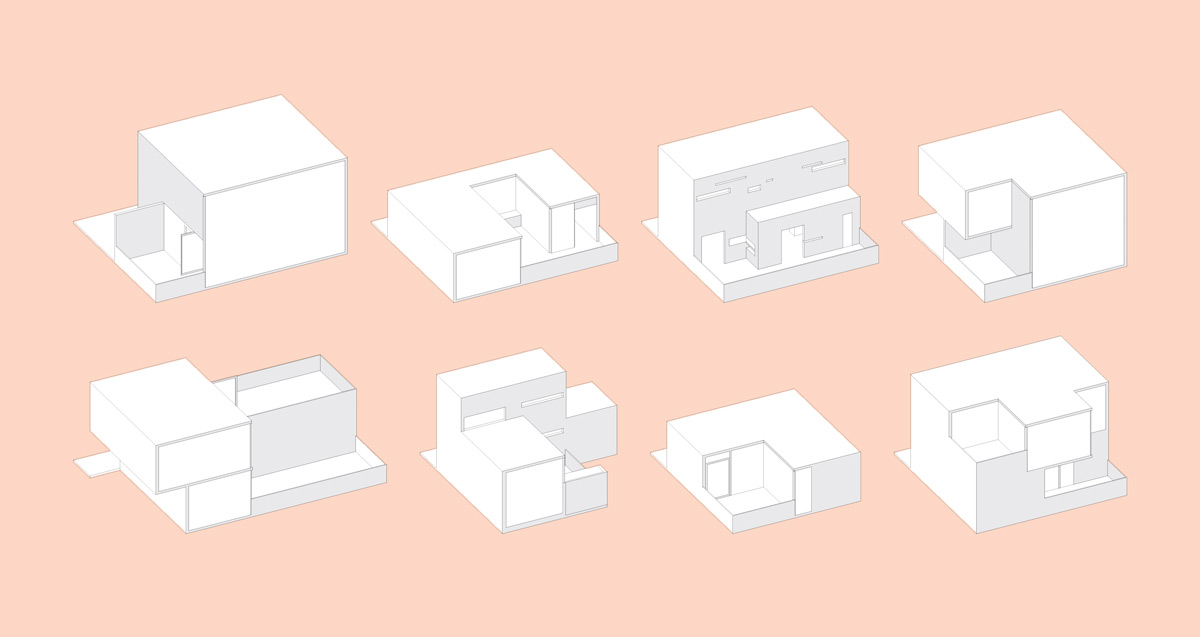 Eight apartment modules